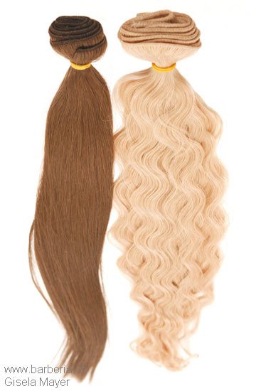 Extensiones de cabello, Marca: Gisela Mayer, Modelo: Echthaartresse Glatt, 55 cm