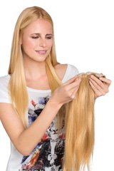 Reale dei capelli -Trama-Parrucchino, Marchio: Gisela Mayer, Linea: hair to go, Posticci-Modello: Magic Clip C Human Hair New