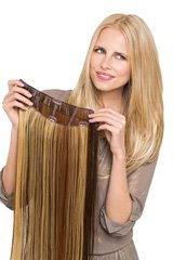 Weft-Hairpiece, Brand: Gisela Mayer, Line: hair to go, Hairpieces-Model: New Light HBT Straight