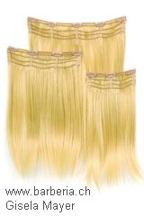 Echthaar-Tressen-Haarteil, Marke: Gisela Mayer, Linie: Extension + Clips, Haarteile-Modell: New Put In Straight Human Hair